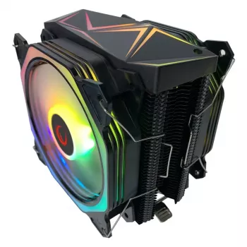 Rampage Octagon C60 CPU-ilmajäähdytin, kaksoistorni, 2x120mm ARGB-tuuletin, 1800RPM, LGA 1700/AM5