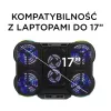 Rampage PROTE R6 kannettavan jäähdytysteline, 10-17 tuumaa, RGB
