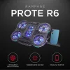 Rampage PROTE R6 kannettavan jäähdytysteline, 10-17 tuumaa, RGB