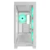 Rampage Hydra V2 Mid Tower PC-kotelo valkoinen 4x 120mm ARGB-tuulettimella ja karkaistulla lasilla