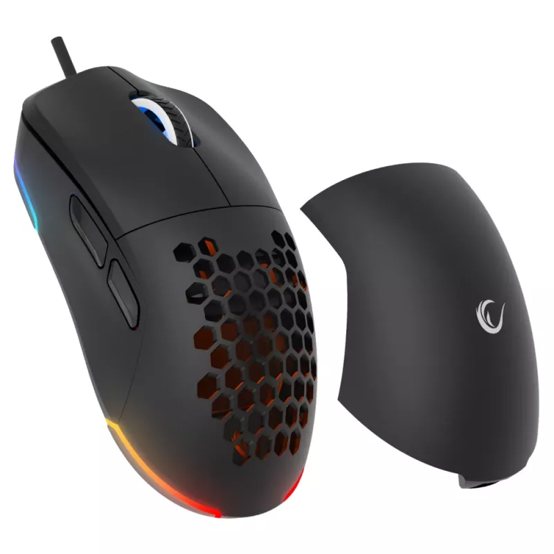 Rampage BLINK johdollinen USB-pelihiiri, 12 800 DPI, RGB, optinen sensori, musta