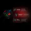 Rampage Hydra Pro Pad langaton RGB 2.4G Hall Effect -ohjain magneettisilla liipaisimilla, musta