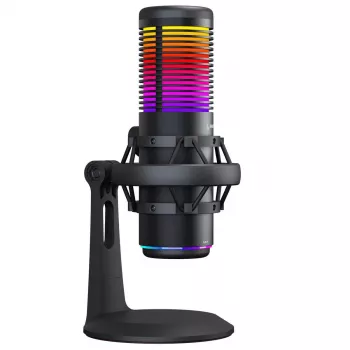 Rampage Bemol RGB USB-C pelimikrofoni, musta