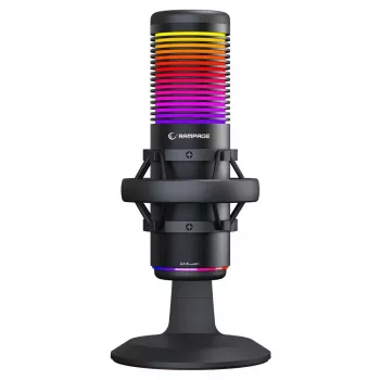 Rampage Bemol RGB USB-C pelimikrofoni, musta
