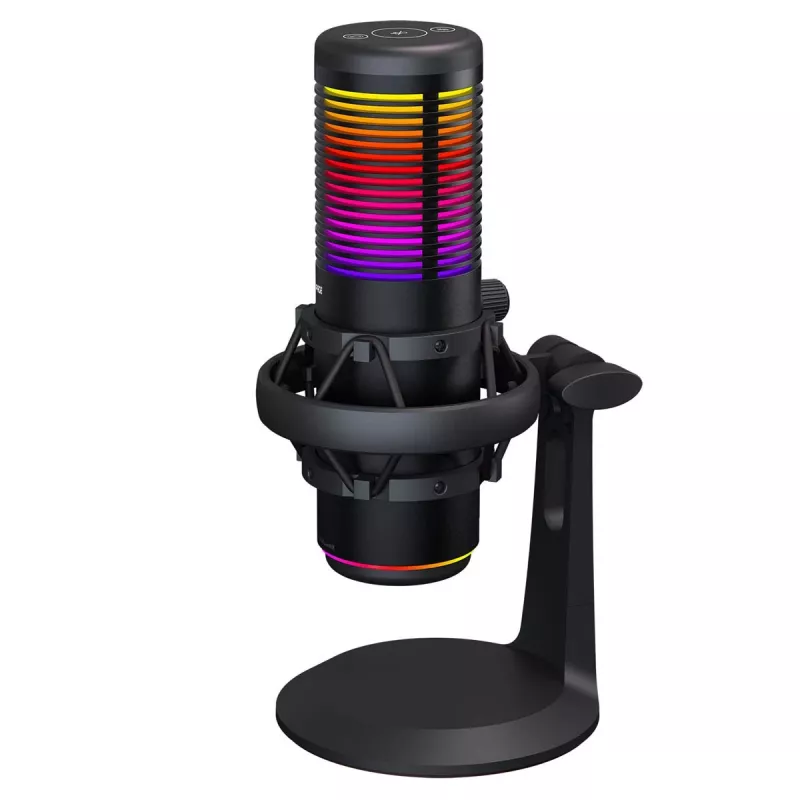 Rampage Bemol RGB USB-C -pelimikrofoni, musta