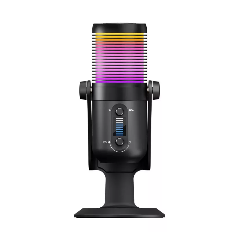 Rampage Diyez RGB USB-C -pelimikrofoni, musta