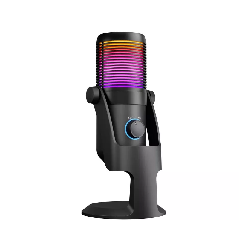 Rampage Diyez RGB USB-C -pelimikrofoni, musta