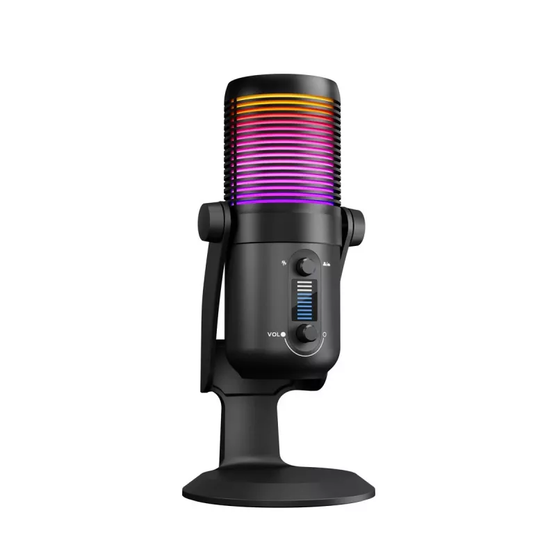 Rampage Diyez RGB USB-C -pelimikrofoni, musta