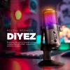 Rampage Diyez RGB USB-C -pelimikrofoni, musta