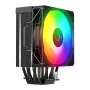 Rampage Octagon C70 prosessorijäähdytin LGA1700/AM5 LCD-tuuletin Infinity 120mm ARGB musta