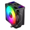 Rampage Octagon C70 prosessorijäähdytin LGA1700/AM5 LCD-tuuletin Infinity 120mm ARGB musta