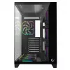 RAMPAGE SEALITE-BLACK Mid-Tower PC-kotelo karkaistulla lasilla, 7x ARGB PWM tuuletinta, musta