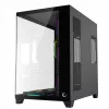 RAMPAGE SEALITE-BLACK Mid-Tower PC-kotelo karkaistulla lasilla, 7x ARGB PWM tuuletinta, musta