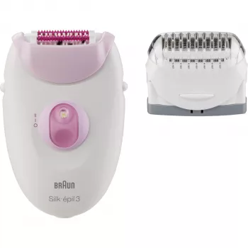 Braun Silk-epil 3 SE3-031 epilaattori valkoinen/vaaleanpunainen