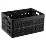 Helit Klappbox Square H6180295 46L taitettava säilytyslaatikko harmaa/musta