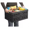 Helit Klappbox Square H6180295 46L taitettava säilytyslaatikko harmaa/musta