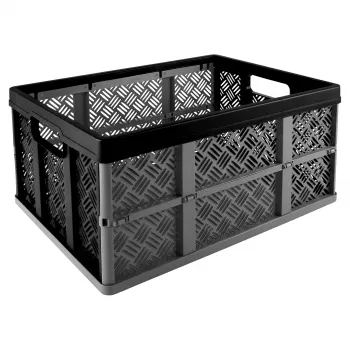 Helit Klappbox Basic H6180495 32L taitettava säilytyslaatikko musta/harmaa