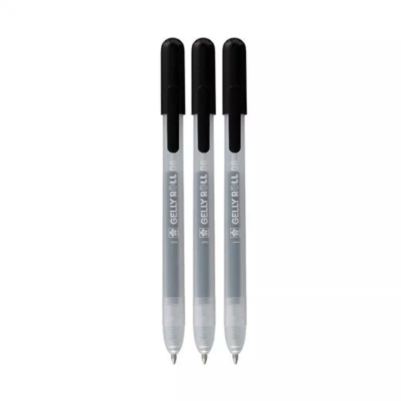 Sakura Gelly Roll Retractable Classic -geelikynä läpinäkyvä 0,4 mm hieno kärki