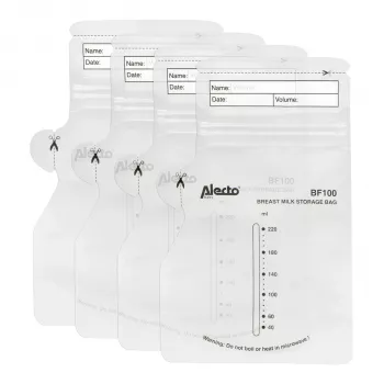 Alecto äidinmaidon säilytyspussit 220 ml, 100 kpl (BF-100)