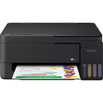 Epson EcoTank L3351 monitoimitulostin - väri - A4 - tulostus, skannaus, kopiointi - mustesuihku - 33 sivua/min musta luonnos - USB, Wi-Fi, Wi-Fi Direct - musta