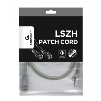 GEMBIRD PP6A-LSZHCU-1M Cat6A SFTP LSZH RJ45 verkkokaapeli 1m harmaa