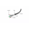 GEMBIRD PP6A-LSZHCU-1M Cat6A SFTP LSZH RJ45 verkkokaapeli 1m harmaa