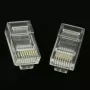 Gembird LC-8P8C-002/50 RJ-45 modulaariliitin, läpinäkyvä, kullattu, 50 kpl pakkaus