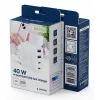 GEMBIRD TA-UC-2A2C-PD40-01-W GaN USB PD 4-porttinen laturi, 40 W, valkoinen