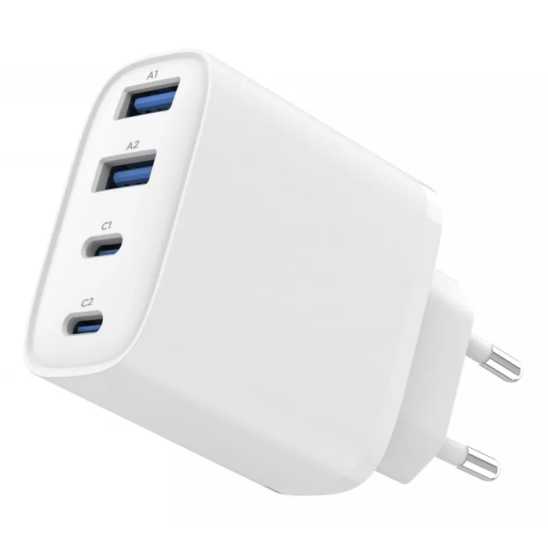 GEMBIRD TA-UC-2A2C-PD40-01-W GaN USB PD 4-porttinen laturi, 40 W, valkoinen
