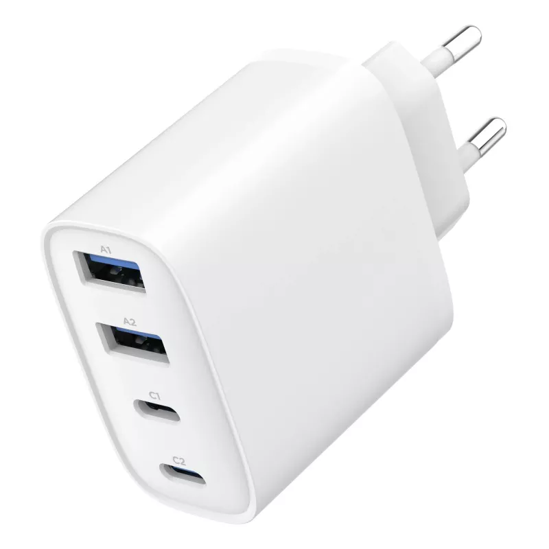 GEMBIRD TA-UC-2A2C-PD40-01-W GaN USB PD 4-porttinen laturi, 40 W, valkoinen