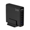 Gembird TA-UC-2A4C-PD240-01-BK 6-porttinen USB-laturi 240W GaN musta
