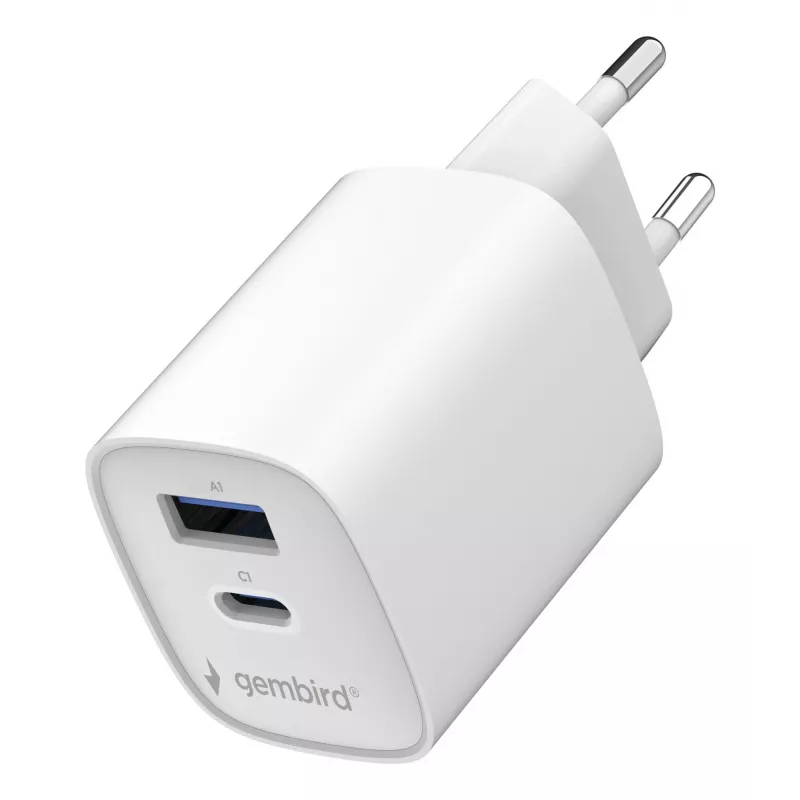 Gembird TA-UC-1A1C-PD45-01-W 45W USB-C PD virtalähde valkoinen