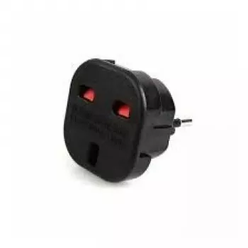 HQ Power pistokesovitin UK (Iso-Britannia) 3-napainen euro-pistorasiaan - UK-EU-sovitin (OEM)