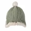 Lodger kaksikerroksinen talvihattu fleece Elm Sage Green 1-2 vuotta