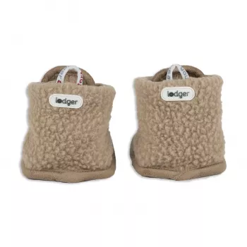 Lodger teddyfleece beige vauvantossut 3-6 kuukautta