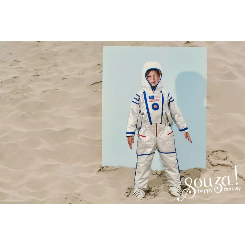 Souza! astronautti-asu haalari hopea 3-4 vuotta