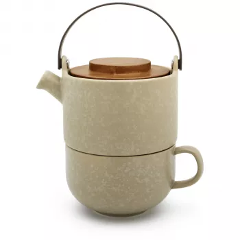 Bredemeijer Tea-for-One Umea beige / akasia kansi 142024