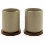 Bredemeijer Umea teekupit setti 2x 200ml beige alusilla 142025