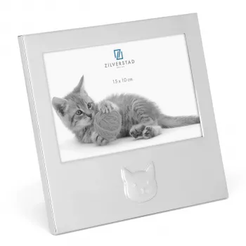 Zilverstad Katze 15x10 metallinen muotokuvakoristelaatta 6917231
