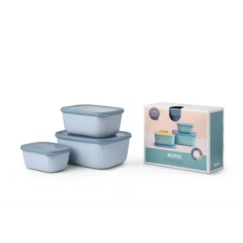 Mepal Cirqula monikäyttöastiasetti 3 kpl, nordic blue
