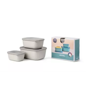 Mepal Cirqula Multi Bowl Set 3-osainen, Nordic White