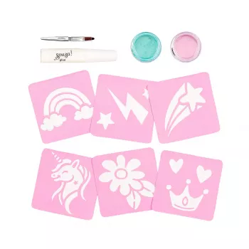 Souza! Unicorn glitter-väliaikaiset tatuoinnit 12 kpl