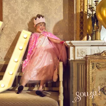 Souza! Laurence paljettipinkki viittapuku 8-10 vuotta