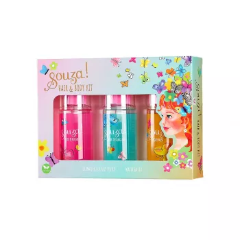 Souza! Lasten hius- ja vartalosuihkesarja 3 x 50 ml