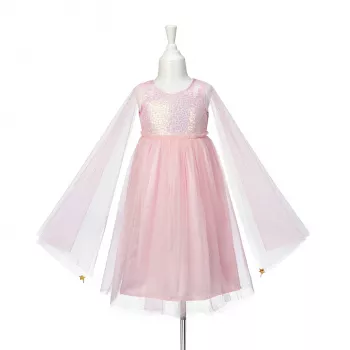 Souza! Princess Fairy -asumekko Silvianne pinkki tylli pitkät hihat 8-10-vuotiaille