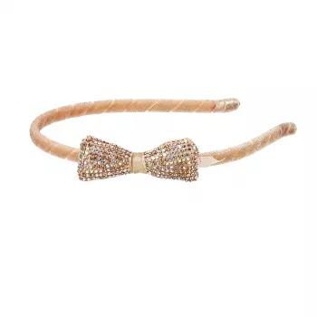 Souza! Francis Gold Bow with Sequins -otsapanta lapsille