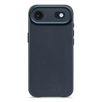 Decoded Leather Backcover iPhone 17 Airille MagSafe-yhteensopiva - Navy Shadow