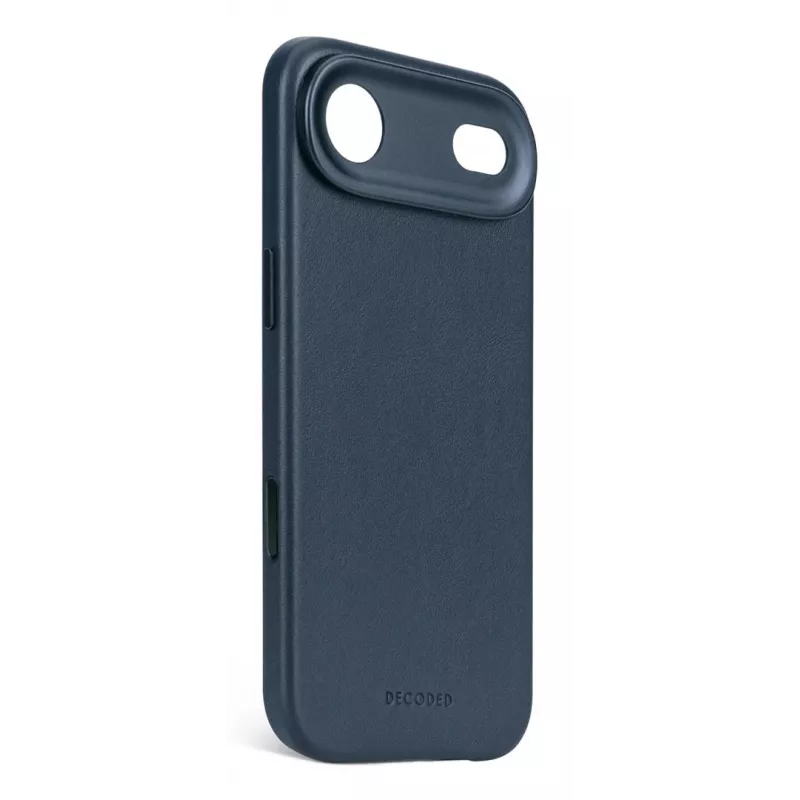 Decoded Leather Backcover iPhone 17 Airille MagSafe-yhteensopiva - Navy Shadow