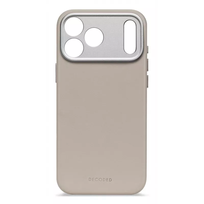 Decoded nahkainen takakansi iPhone 17 Pro Maxille MagSafe-yhteensopiva Solid Clay