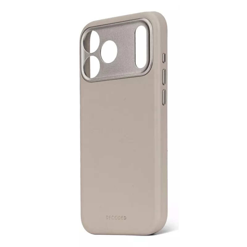 Decoded nahkainen takakansi iPhone 17 Pro Maxille MagSafe-yhteensopiva Solid Clay